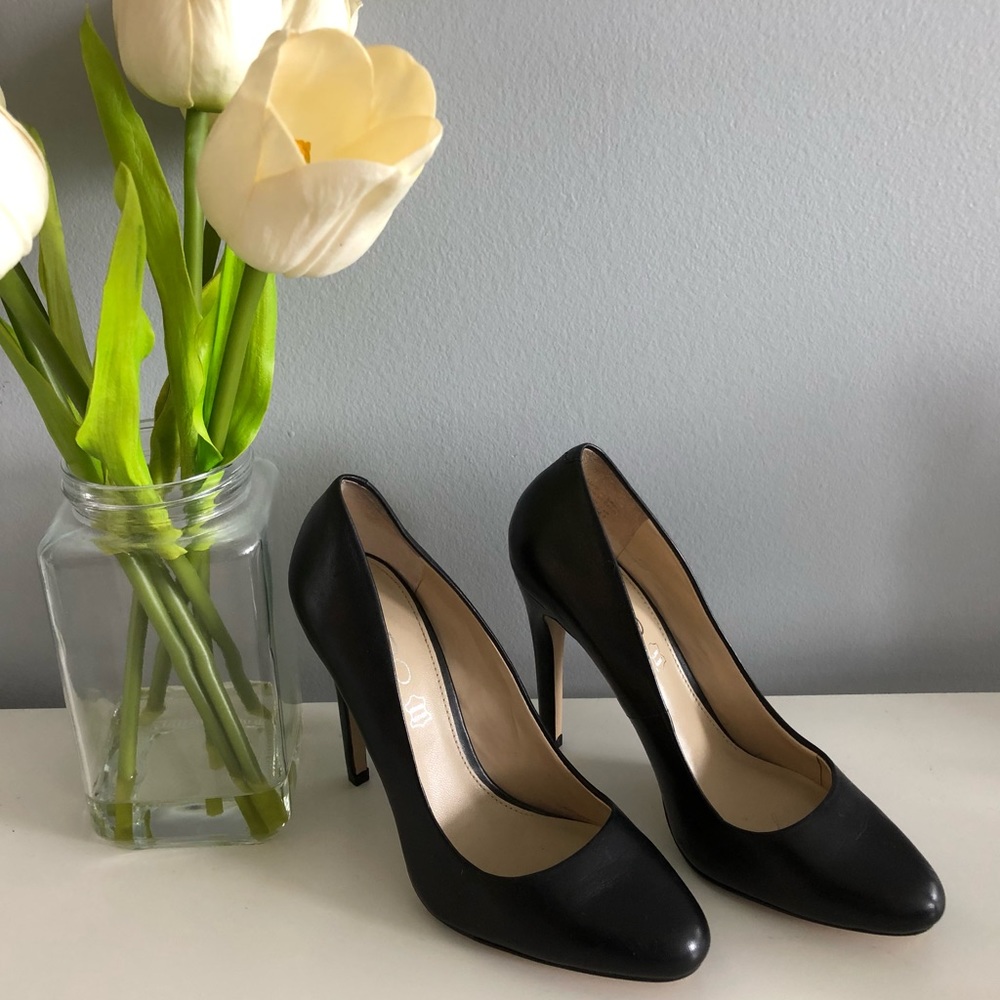 Stiletto leather heels